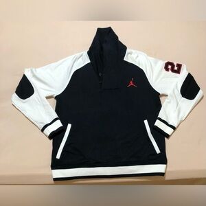 Jordan Black/White Sweater With Pockets